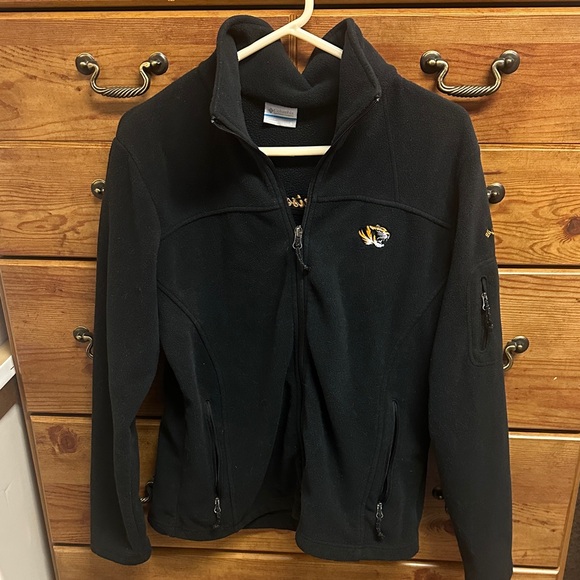 Columbia black Full-Zip Jacket with Embroidered Mizzou Tiger Logo - Picture 1 of 4